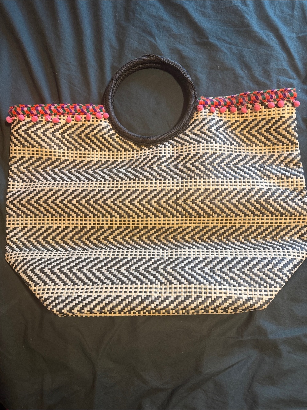 Large Straw Resort Travel Bag ✨New - Picture 2 of 3